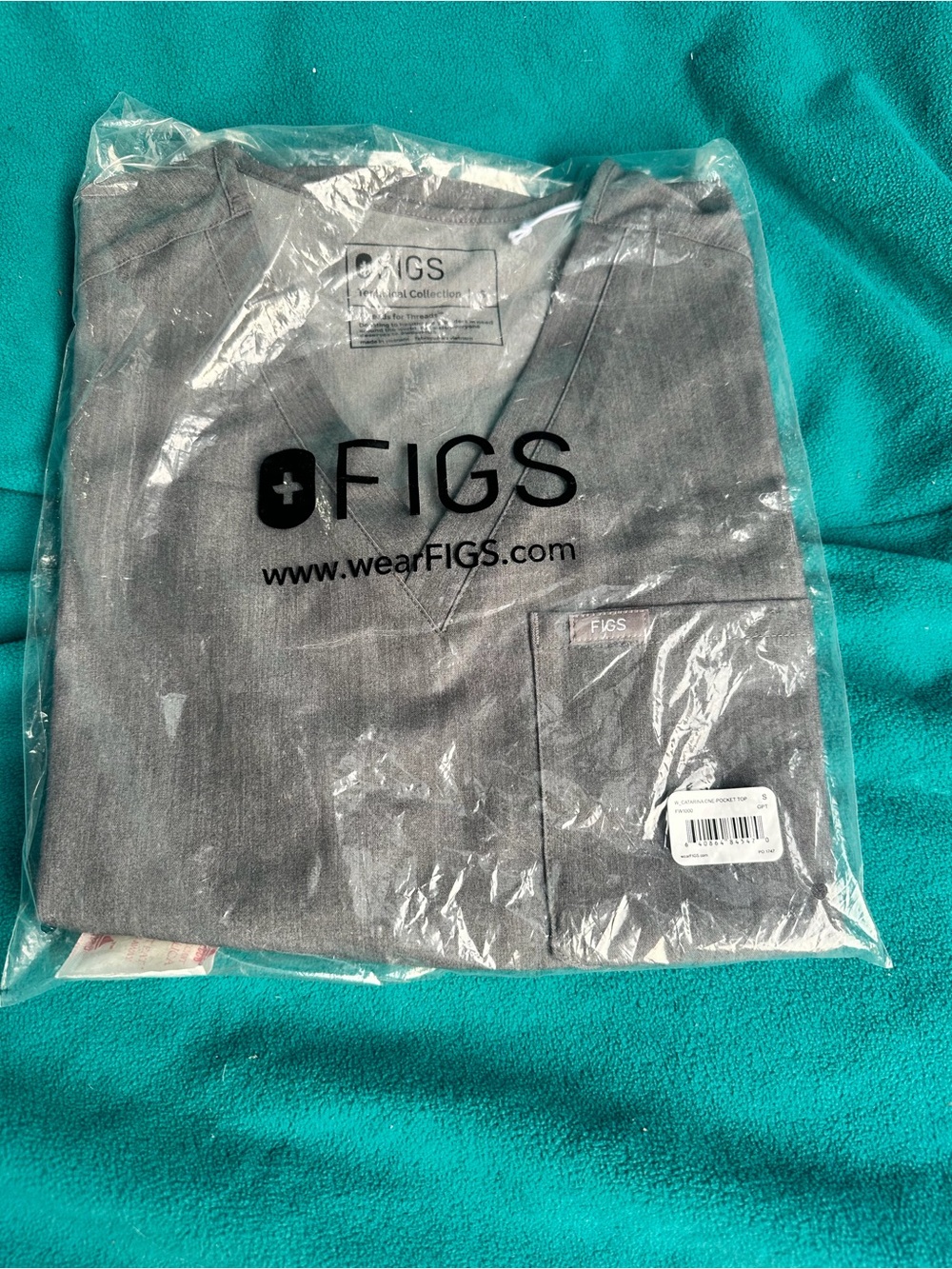 FIGS Catarina One-Pocket Scrub Top Small - Picture 2 of 3